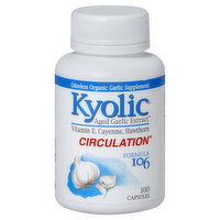 Kyolic Circulation, Formula 106, Capsules, 100 Each