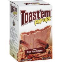 Toast Em Pop-Ups Toaster Pastries, Brown Sugar Cinnamon, Frosted, 6 Each