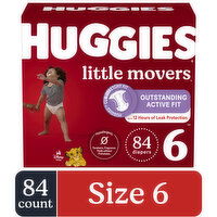 Huggies Little Movers Huge Value 6 (Over 35 lb) Disney Baby Diapers, 84 Each
