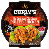 Curly's Thai Style Sweet Chili Sauced Pulled Chicken, 15 Ounce
