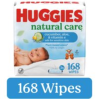 Huggies Natural Care Refreshing Baby Wipes, Scented, 3 Each