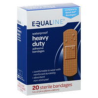 Equaline Adhesive Bandages,Heavy Duty, Waterproof, 20 Each