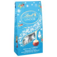 Lindt Lindor Milk with White Chocolate Holiday Truffles, 8.5 Ounce