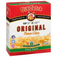 Old Dutch Foods Potato Chips, Original, Twin Pack, 2 Each