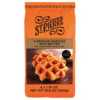 St. Pierre Brioche Waffles, 6 Each