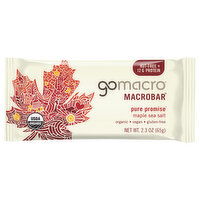 GoMacro Pure Promise Maple Sea Salt Macrobar, 2.3 Ounce