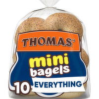 Thomas' Everything Mini Mini Bagels, 10 count, 15 oz, 10 Each