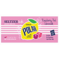 Polar Sparkling Raspberry Pink Lemonade Seltzer'ade, 8 Each