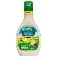 Hidden Valley The Original Ranch Topping & Dressing, Light, 16 Fluid ounce