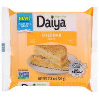 Daiya Cheese Slices, Dairy-Free, Cheddar, 7.8 Ounce