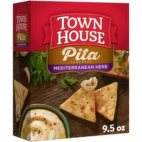 Town House Oven Baked Crackers, Mediterranean Herb, 9.5 Ounce