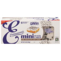 Entenmann's Snack Cakes, Iced Chocolate Chip Cakes, Mini, 6 Each