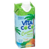 Vita Coco Coconut Water, Pineapple, 16.9 Fluid ounce