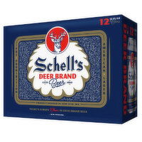 Schell's  Deer Brand Beer, Cans, 12 Each