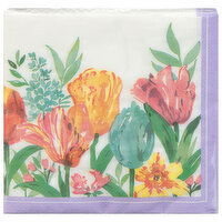 Party Creations Napkins, Beautiful Blooms, 16 Each