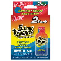 5-Hour Energy Regular Strength Berry 2 Pack Energy Shot, 2 Each