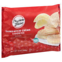 Shoppers Value Sandwich Creme Cookies, Lemon, 13 Ounce