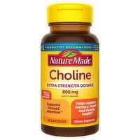 Nature Made Choline, Extra Strength Dosage, 800 mg, Capsules, 60 Each