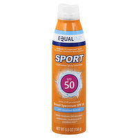 Equaline Sport Suncreen, Continuous Spray, SPF 50, 5.5 Ounce