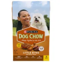 Dog Chow Dog Food, Little Bites, with Real Chicken & Beef, Small, 4 Pound