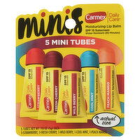 Carmex Daily Care Lip Balm, Moisturizing, SPF 15 Sunscreen, Minis, 5 Pack, 5 Each