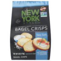 New York Style Bagel Crisps, Sea Salt, 6 Ounce