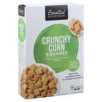 Essential Everyday Cereal, Corn Squares, Crunchy, 12 Ounce