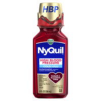 Vicks HBP Vicks NyQuil High Blood Pressure Cold & Flu, Liquid Medicine, 8 Oz, 8 Fluid ounce