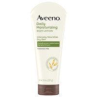 Aveeno Body Lotion, Daily Moisturizing, Fragrance Free, 8 Ounce