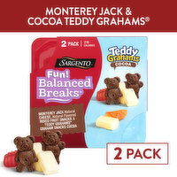 SARGENTO Sargento® Fun! Balanced Breaks® Monterey Jack Natural Cheese, Natural Flavored Mixed Fruit Snacks & TEDDY GRAHAMS® Graham Snacks Cocoa, 2-Pack, 5.29 Ounce