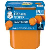 Gerber Natural for Baby Sweet Potato, Sitter 2nd Foods, 2 Pack, 2 Each