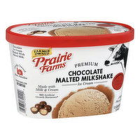 Prairie Farms Ice Cream, Premium, Chocolate Malted Milkshake, 1.5 Quart