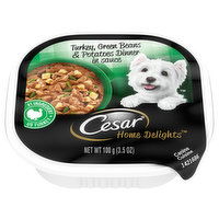 Cesar Home Delights Canine Cuisine, Turkey, Green Beans & Potatoes Dinner in Sauce, 3.5 Ounce