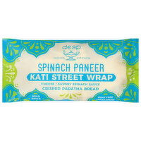 Deep Indian Kitchen Kati Street Wrap, Spinach Paneer, Mild Spice, 5 Ounce