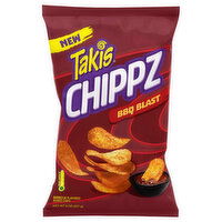 Takis Chippz Potato Chips, BBQ Blast, Non-Spicy, 8 Ounce