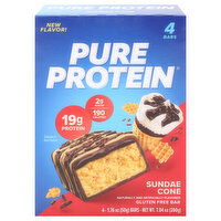 Pure Protein Gluten Free Sundae Cone Bar, 4 Each