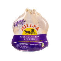 Miller Amish Whole Frying Chicken, Bone-In, Air-Chilled, 1 Pound