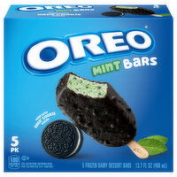 Oreo Frozen Dairy Dessert Bars, Mint, 5 Pack, 5 Each