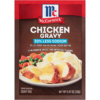 McCormick 30% Less Sodium Chicken Gravy Mix, 0.87 Ounce