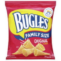 Bugles Corn Snacks, Crispy, Original Flavor, Family Size, 14.5 Ounce