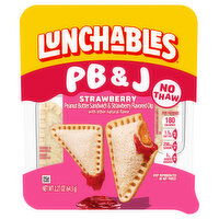 Lunchables Strawberry Peanut Butter Sandwich & Strawberry Flavored Dip, 2.27 Ounce