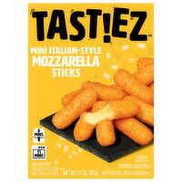 Tastiez Breaded Mini Italian-Style Mozzarella Sticks, 11 oz (Frozen Appetizers), 11 Ounce