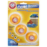 Arm & Hammer Odor Busterz, Clean Burst Fresh Scent, 3 Pack, 3 Each