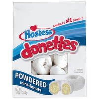 Hostess Donettes Donuts, Powdered, Mini, 10 Ounce