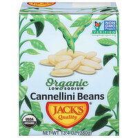 Jack's Quality Organic Low Sodium Cannellini Beans, 13.4 Ounce