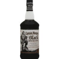 Captain Morgan Rum, Spiced, Black, 750 Millilitre