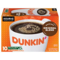 Dunkin' K-Cup Pods Medium Roast Original Blend Coffee, 10 Each