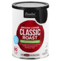 Essential Everyday Coffee, Ground, Medium, Classic Roast, Decaffeinated, 11.3 Ounce