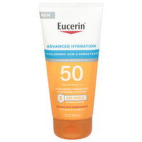 Eucerin Sunscreen Lotion, Advanced Hydration, Broad Spectrum SPF 50, 5 Fluid ounce