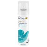 Dove Advanced Dry Shampoo, Fresh Coconut, 5 Ounce